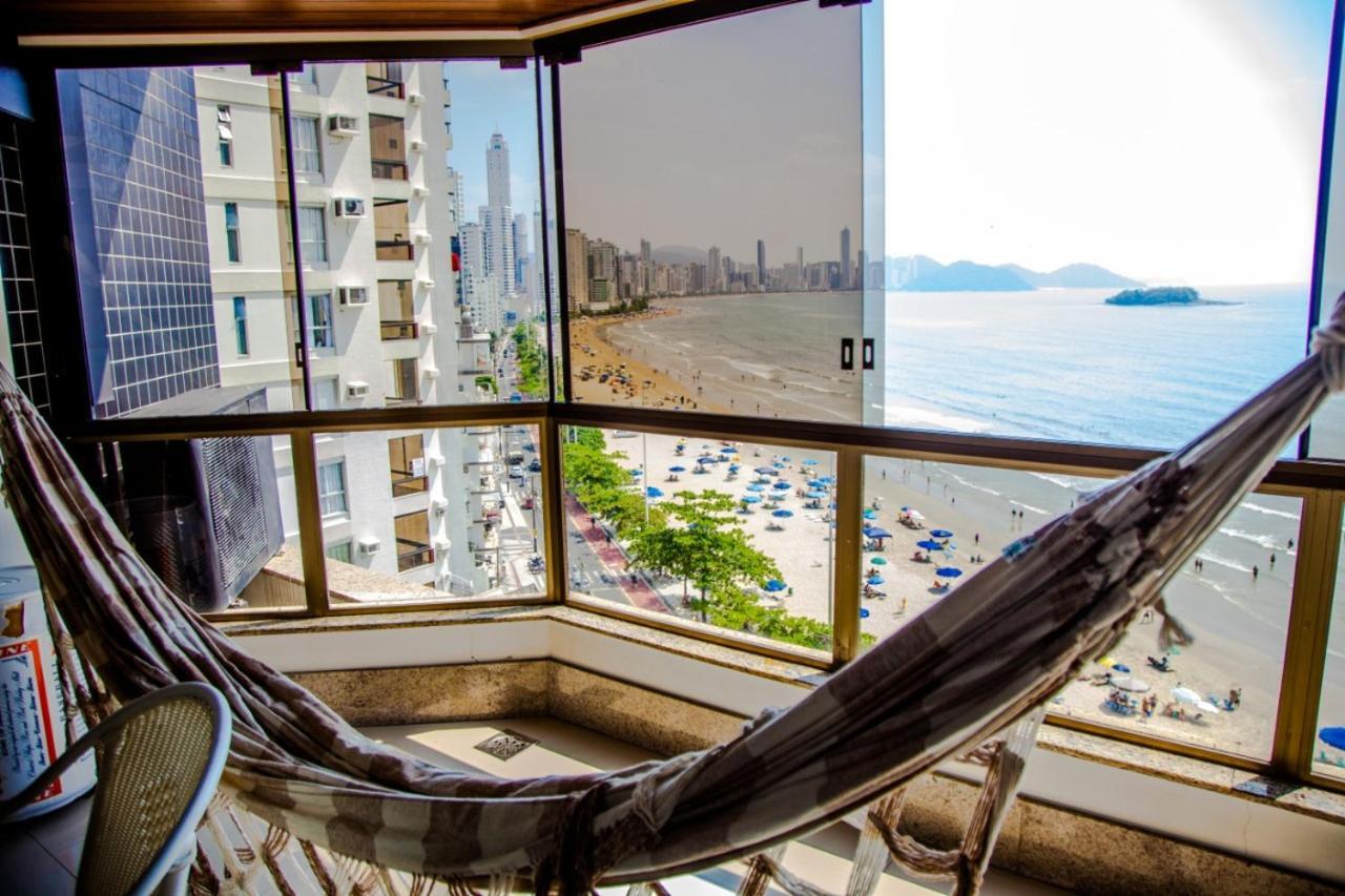Apto Frente Mar Bal Camboriu Pe Na Areia Fantastica E Encantadora Vista Mar บัลเนอาริโอ กังโบริว ภายนอก รูปภาพ